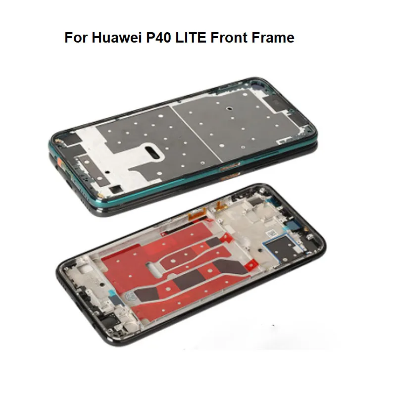 

6.4" For Huawei P40 LITE Middle Frame Front Bezel Housing Lcd Holder Rear Plate Chassis+Power Volume Button JNY-L21 JNY-L22 4G