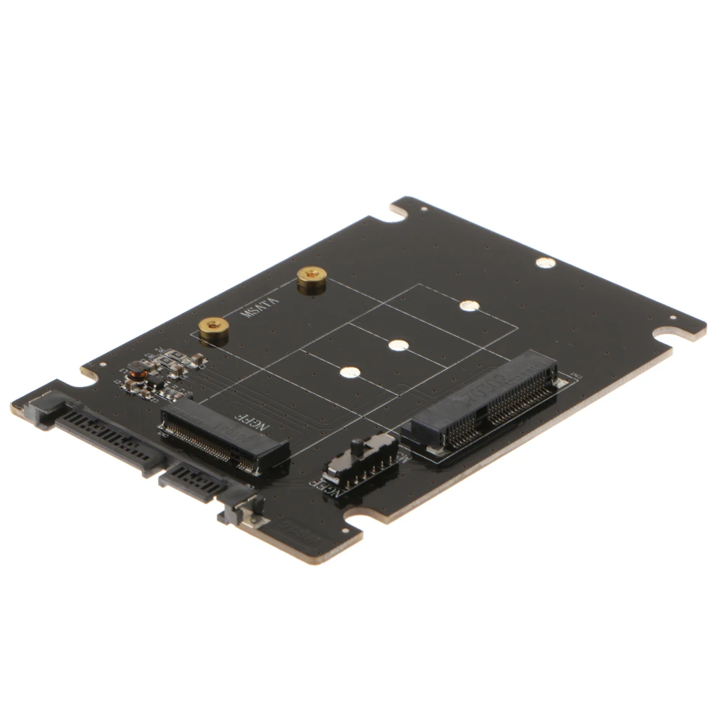 Плата адаптера mSATA/ M.2 2242/2260/2280(NGFF) на SATA SSD 2в1|Компьютерные кабели и разъемы| |