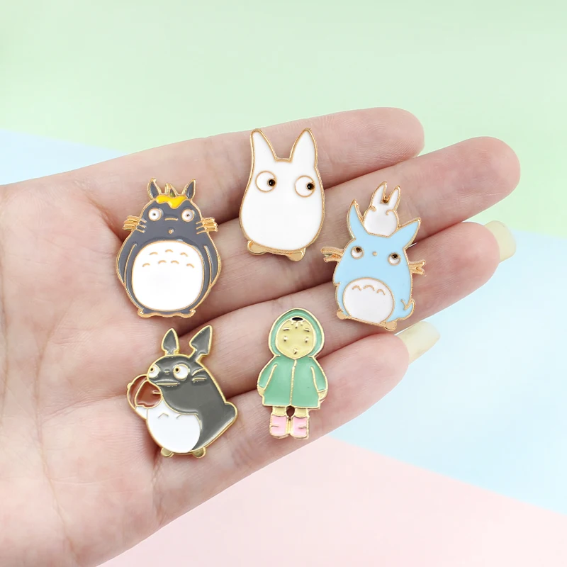 Эмалированная брошь в виде милых животных Тоторо из серии японского аниме