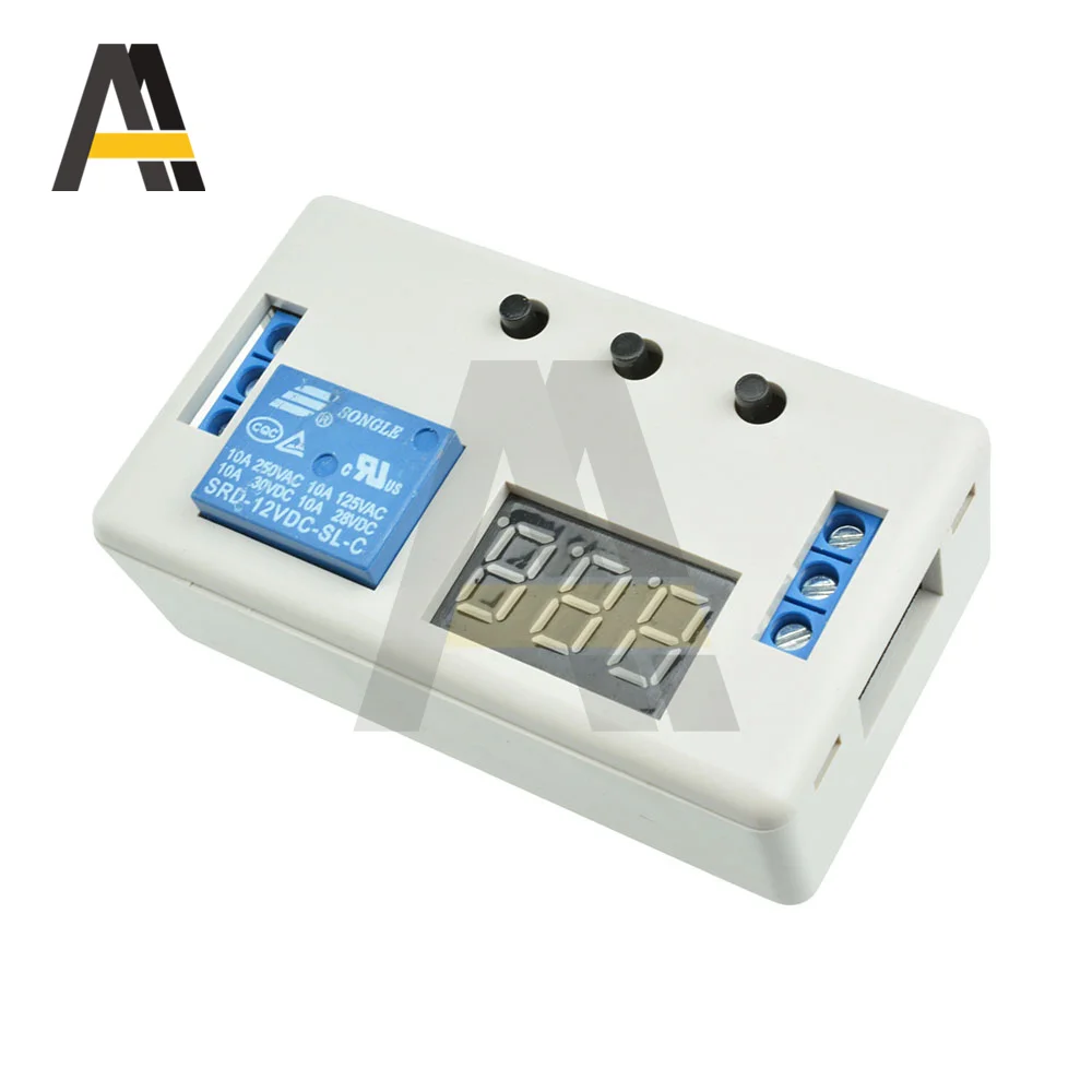 

DC 12V Цифровой реле задержки времени 3 светодиодный знака после запятой цикл запуска таймер задержки переключатель монтажная плата Регулируемый зубчатый Управление модуль