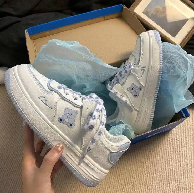 

Women's Sneakers Platform Anime Shoes Kawaii Fashion Casual Sports Flats Harajuku Chunky Cute Female Spring Athletic Shoes