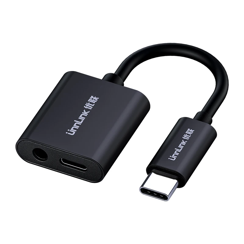 Unnlink 2 In 1 Audio Adapter Type C Fast Charge 3.5mm Jack Converter for Huawei P40 Pro Xiaomi Mi 8 9 SE | Электроника