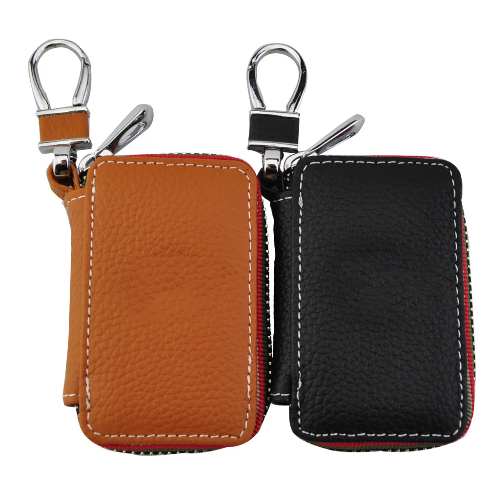 Популярный мужской/женский чехол из воловьей кожи для ключей от машины с