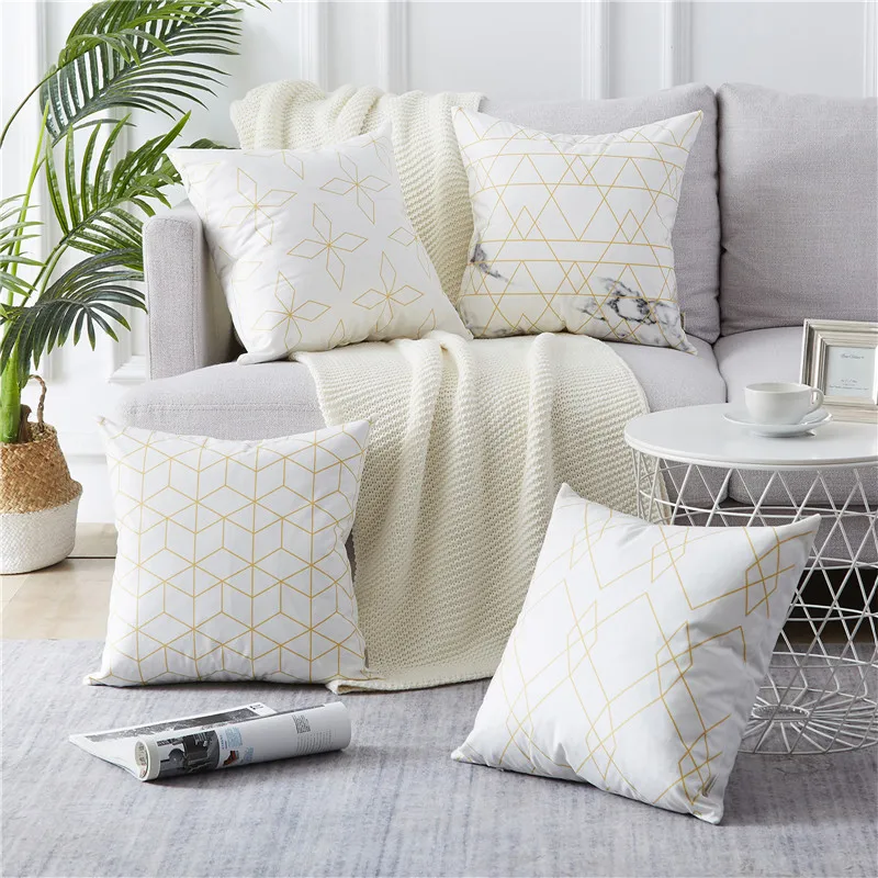 YokiSTG геометрический чехол для подушки с Северными мотивами наволочка полиэстер