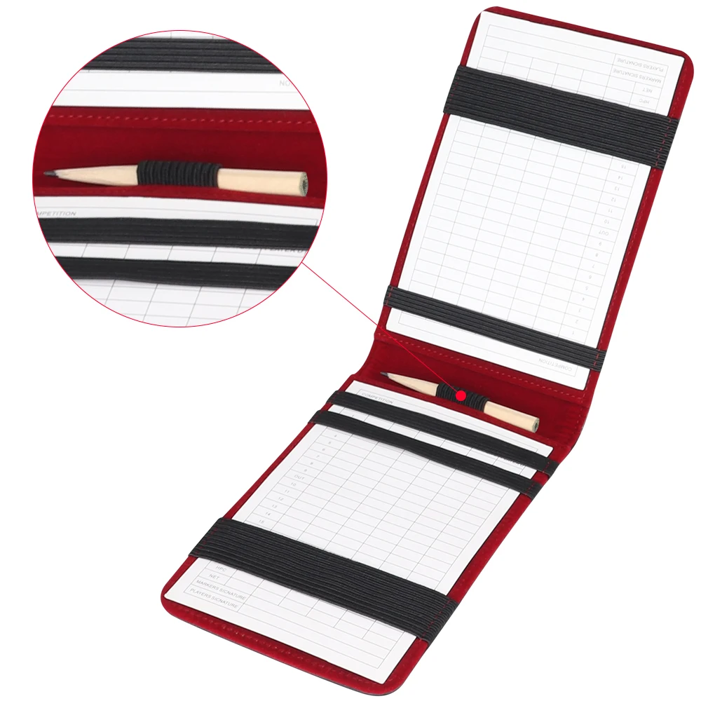 Чехол-держатель для карт гольфа с рисунком США из высококачественной кожи