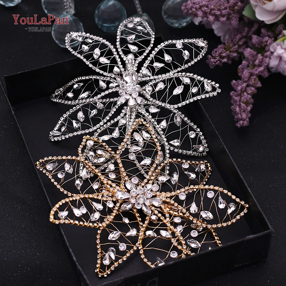 Винтажный обруч YouLaPan со стразами свадебное украшение для волос свадебная корона