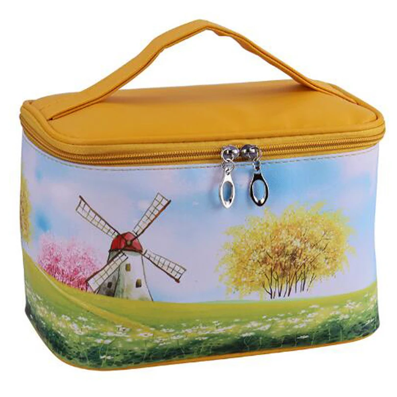 Вместительная косметичка для девочек дорожный органайзер женщин несессер