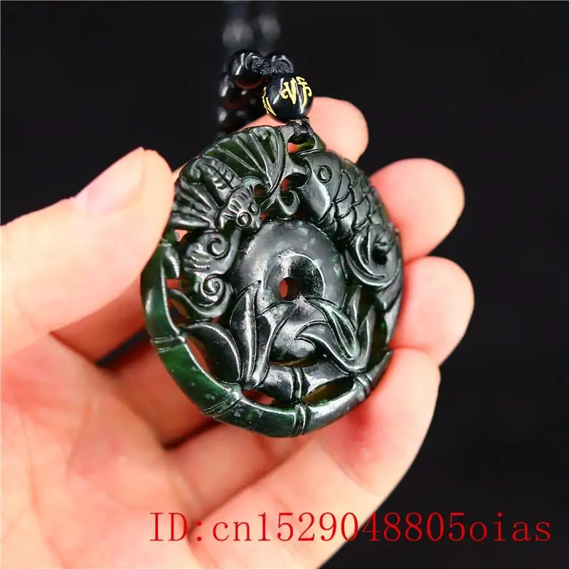 Нефритовая летучая мышь кулон ожерелье подарки Ювелирные изделия натуральный