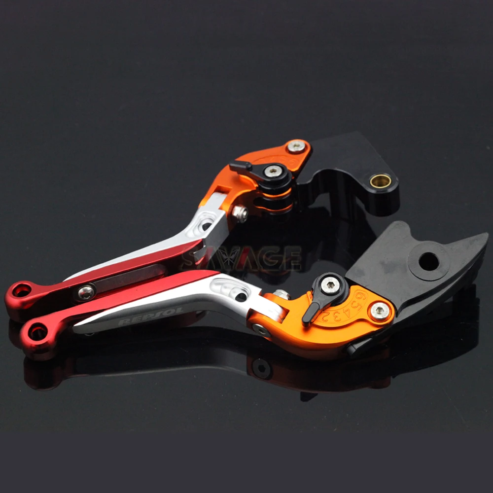 Тормозной рычаг сцепления для HONDA CBR1000RR 2004- CBR600RR 2003- CBR RR Аксессуары для мотоциклов Складной Выдвижная логотип REPSOL