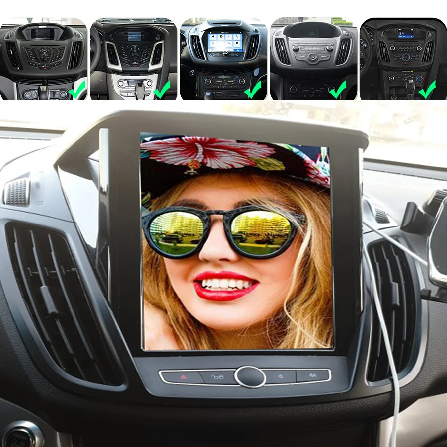 

Автомагнитола для Ford Escape Kuga 2, мультимедийный видеоплеер с радио, Android-навигацией, GPS, Φ 2012-2019, сенсорный экран 10,4 дюйма, 2Din