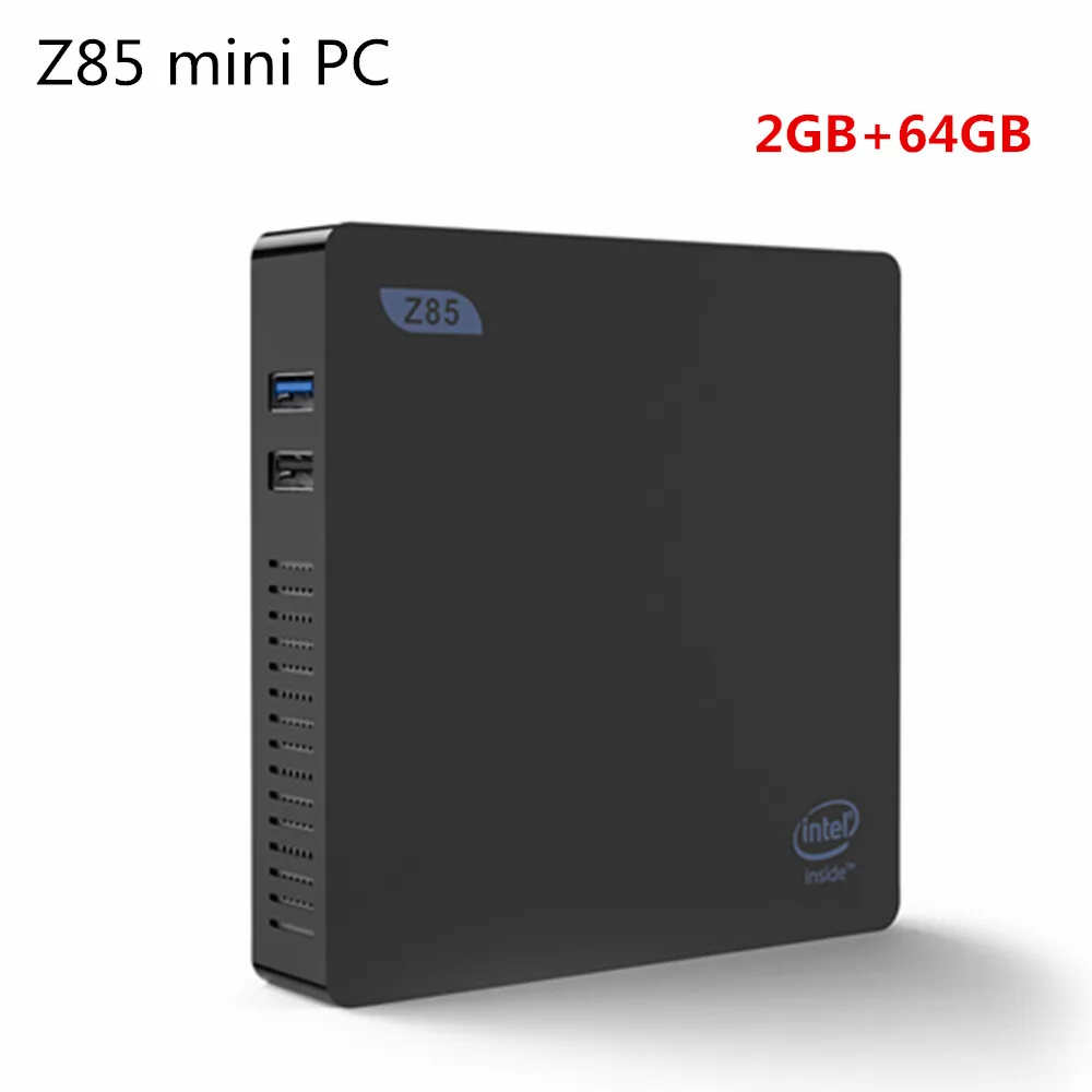 Z85 мини ПК Bluetooth 4 0 1000 Мбит/с 2 Гб памяти 64 ГБ хранения двойной экран дисплей функция