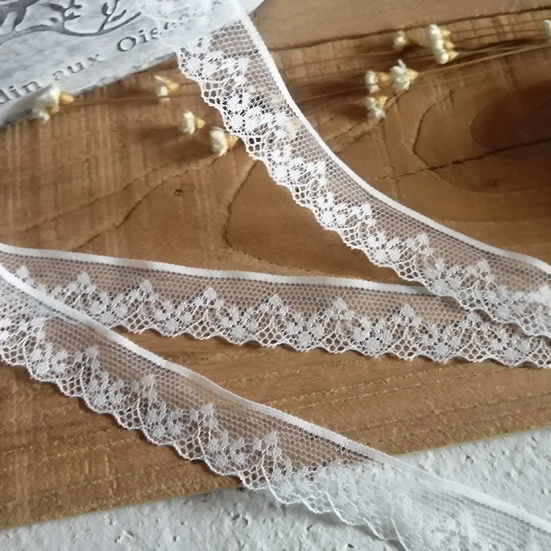 Широкая красивая белая отделка 2 см сетка в стиле цветов круглая краев скатерть