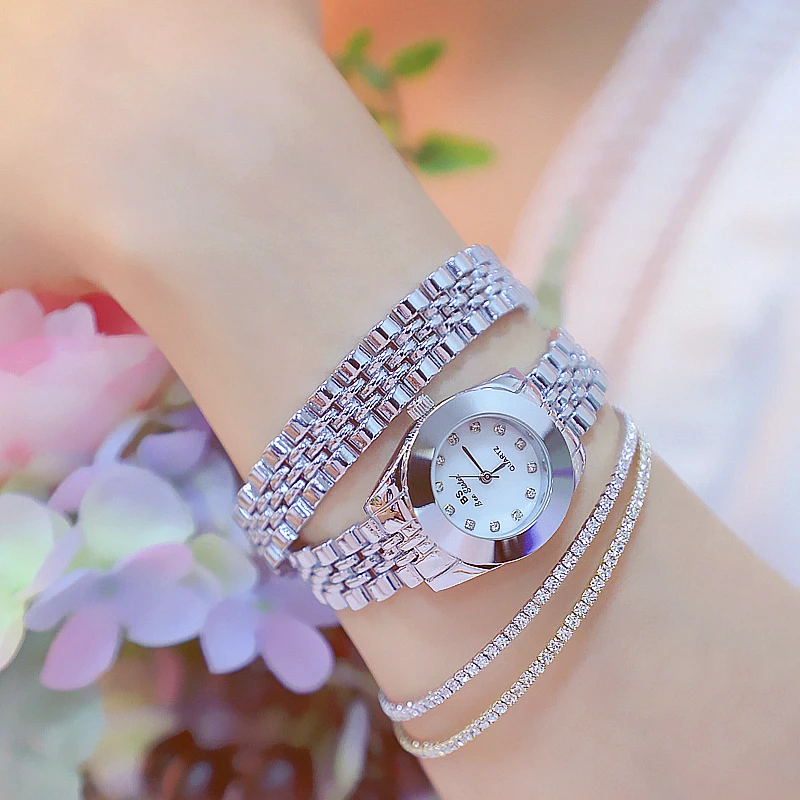 BS новые женские наручные часы золотые с кристаллами и бриллиантами Часы из