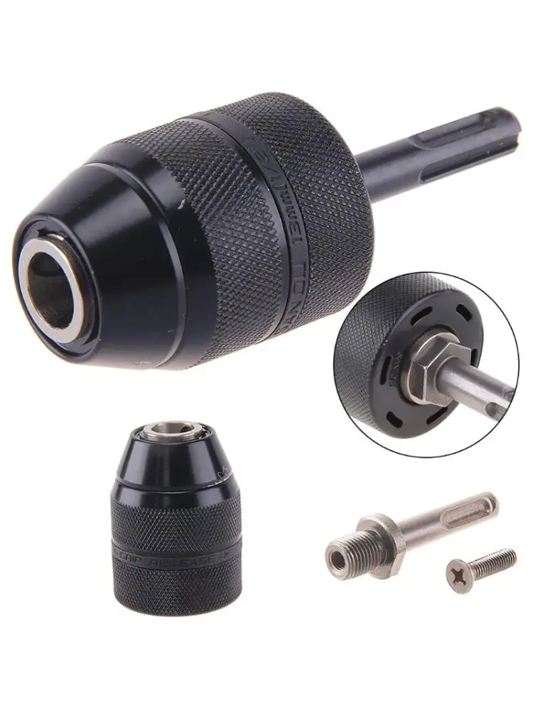 

Drill Chuck Adapter, 2-13mm 1/2-20UNF Mount Heavy Duty Professional Converter Tool with SDS Plus Shank Adaptor