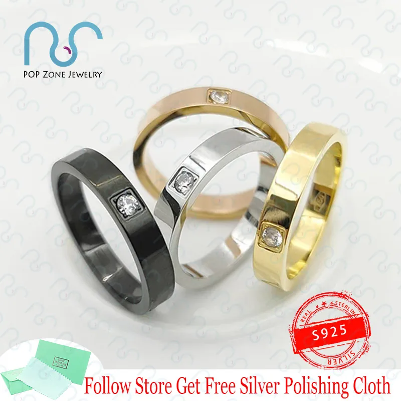 

Famous Brand Luxury Ring Bv Ring Single Ring Single Zircon Multicolor S925 Sterling Silver Ring Valentine's Day Gift With Logo