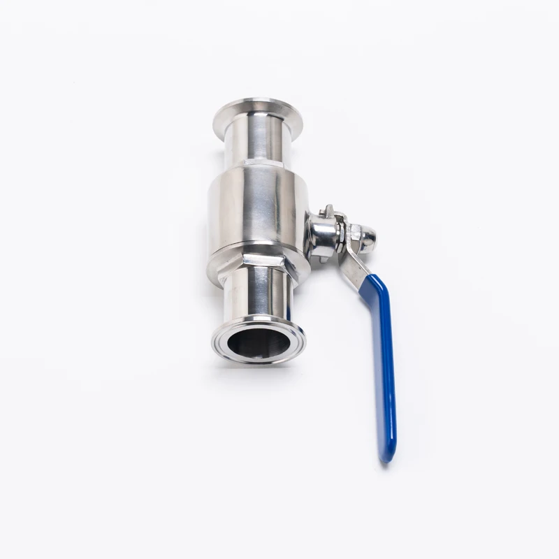 1 &quot25 мм 304 Нержавеющая сталь санитарно шаровой клапан трехзажимных втулок Тип