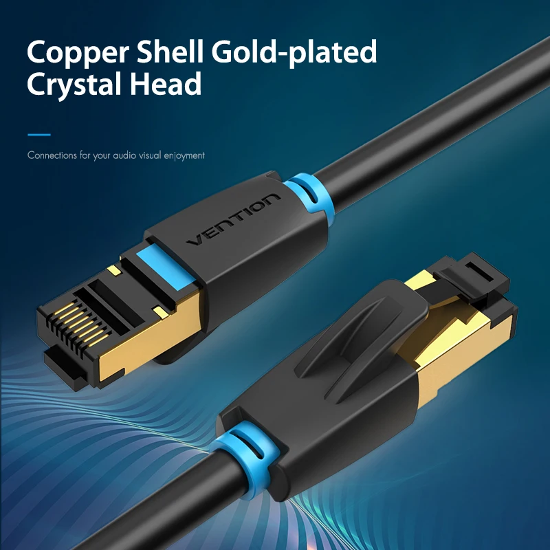 Ethernet-кабель Vention Cat8 RJ 45 сетевой кабель FTP Lan Кабель Cat 7 RJ45 Соединительный шнур 10 м/20