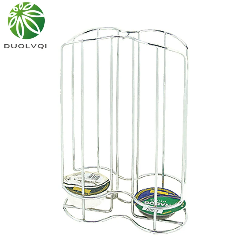 Duolvqi капсулы Кофе Pod держатель металлическая подставка кофе дисплей стойки капсулы для хранения Органайзер инструмент для 24 шт. капсул