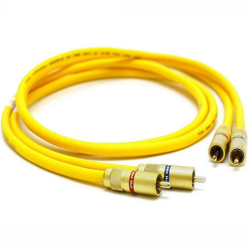 

Pair A28 Van Den Hul VDH Hybrid RCA Audio Interconnect Cable Hi-end 2RCA Male to Male Audio Cable