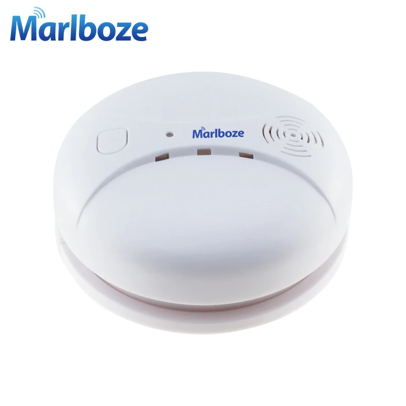 

Marlboze Wireless 433mhz Smog Detector Photoelectric Smoke Fire Sensor for Wireless Home Security WIFI GSM Alarm System
