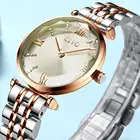 Часы наручные CIVO женские, модные роскошные брендовые водонепроницаемые часы-браслет из розового золота со стальным ремешком, 2021