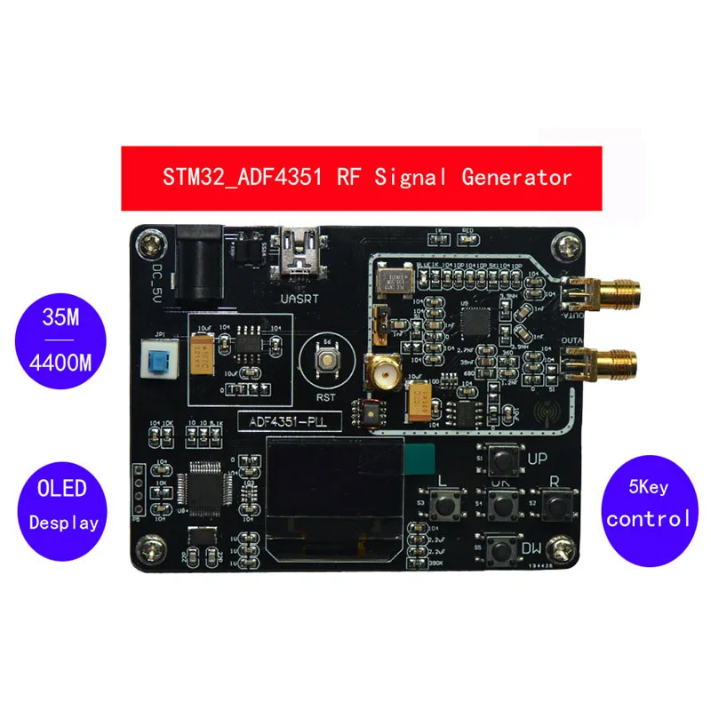 

ADF4351 Onboard Module 35M-4.4G Radio Frequency Signal Source Sweeper STM32 Single-Chip Microcomputer Phase-Locked Loop