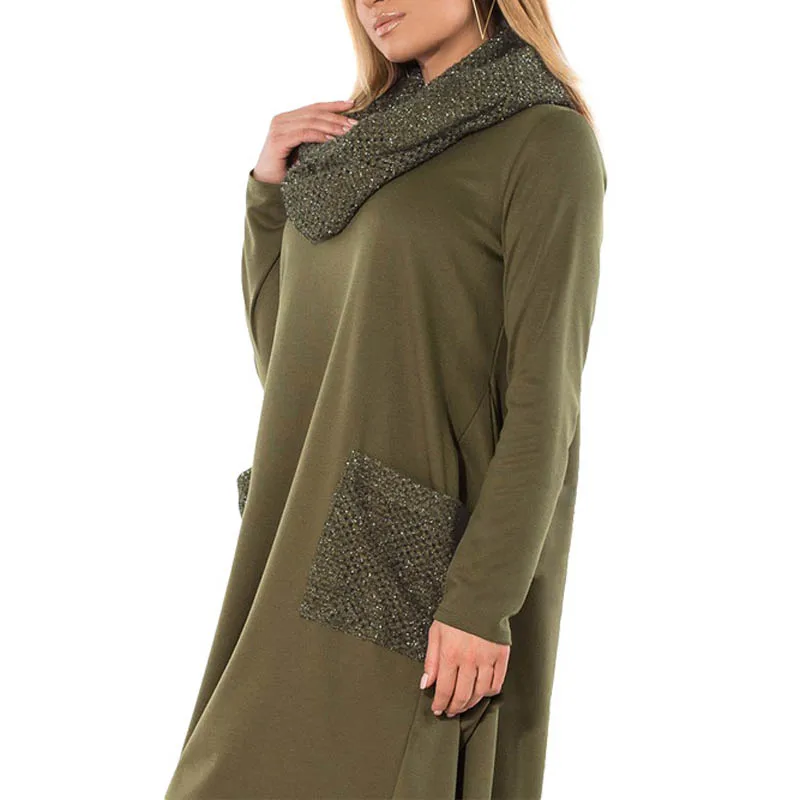 Для женщин Большие размеры зимнее платье 5xl 6xl Повседневные платья женские