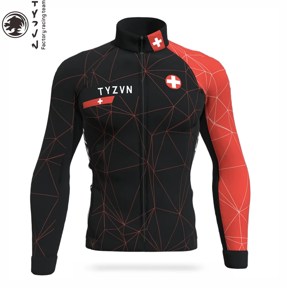 

TYZVN Autumn long sleeve Training Jersey mens road cycling clothing Maillot bicycle kit bike Cycling Jersey set ropa de hombre