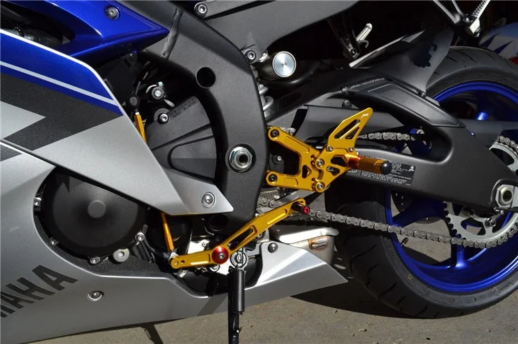 Набор задних и регулируемых ножек с ЧПУ для YAMAHA R6 2006 2007 2008 2009 2010 2011 2012 2013 2014 2015