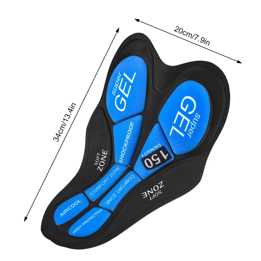 WOSAWE Мужские и женские мужские велосипедные шорты подушка 3D гелевая Подушка