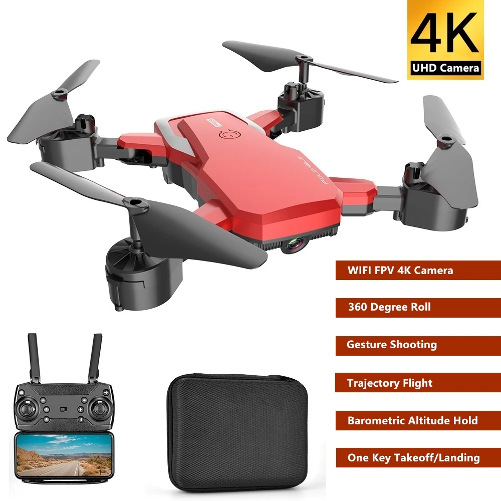 Барометрический удержание высоты Радиоуправляемый Дрон WIFI FPV 4K HD камера жесты