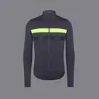 Теплая Флисовая велосипедная кофта серого цвета с длинным рукавом и светоотражающей полоской для езды на велосипеде, дорожный теплый Джерси, новинка 2019