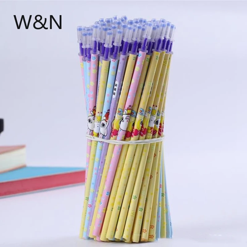 20 шт./компл. милая стираемая ручка стержень 0 5 мм синие/черные/красные чернила