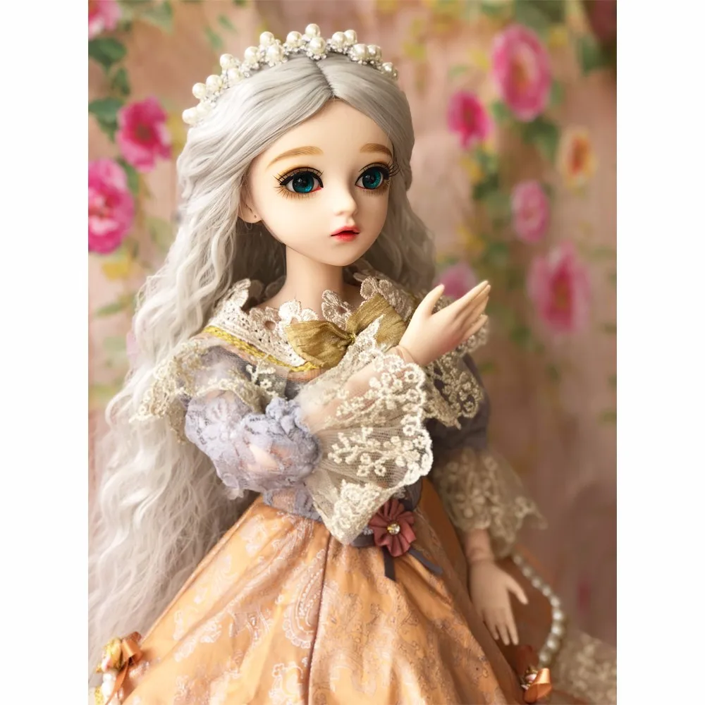 60 см BJD девушка куклы с платьем парики обувь макияж большие глаза ручной работы красивые игрушки 1/3 силиконовая кукла шарнир Кукла реборн девушки