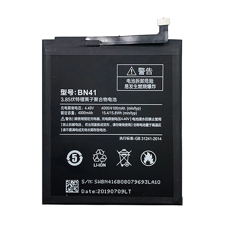 

DCTENONE Phone Battery BN41 Battery For Xiaomi Redmi redmi Note 4 / Note 4X MTK Helio X20 4100mAh Replacement Battery +TOOLS