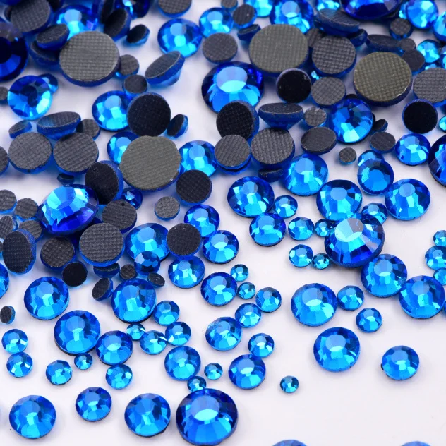 Peacock Blue 1000 шт Разноцветные стразы DMC горячей фиксации с плоским основанием DMC горячей фиксации стразы DMC украшения для одежды E7082 - Цвет: Peacock Blue