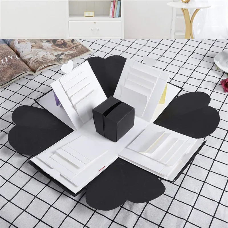 Новый DIY сюрприз любовь взрыв коробка юбилей скрапбук подарок альбом День