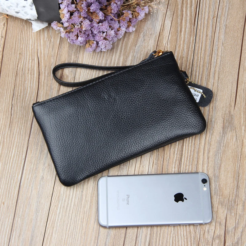 Женские кошельки из натуральной кожи модная сумка на молнии с пчелами Длинный