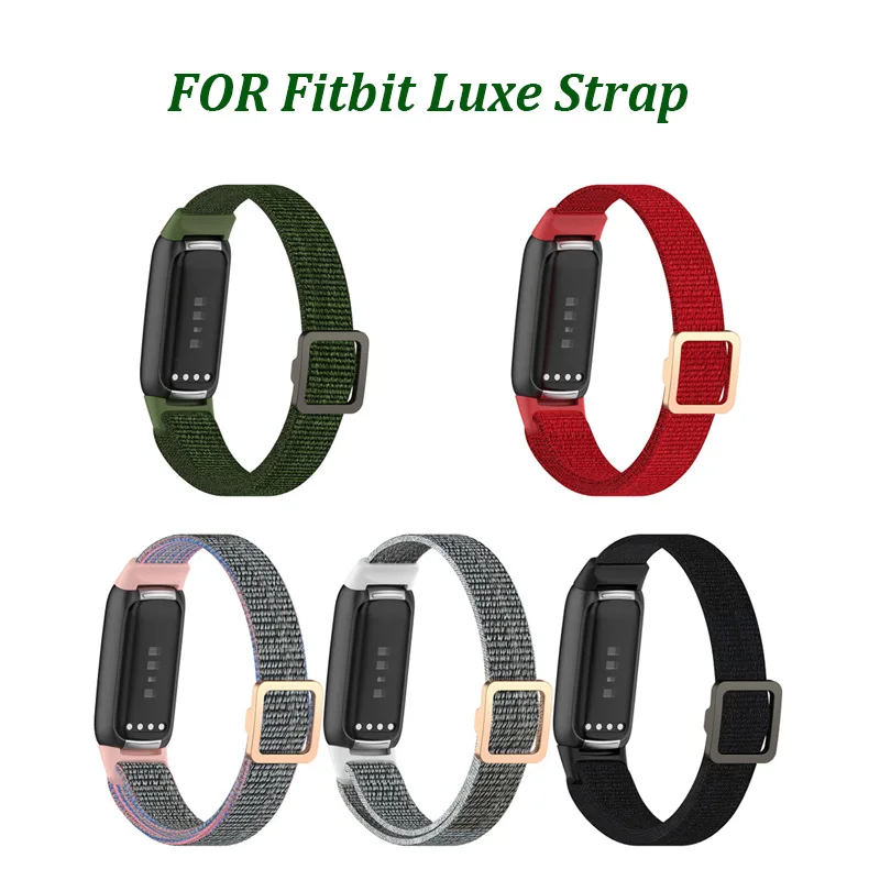

Прочный регулируемый нейлоновый Водонепроницаемый Эластичный Плетеный ремешок для часов для умных часов Fitbit Luxe, сменный ремешок