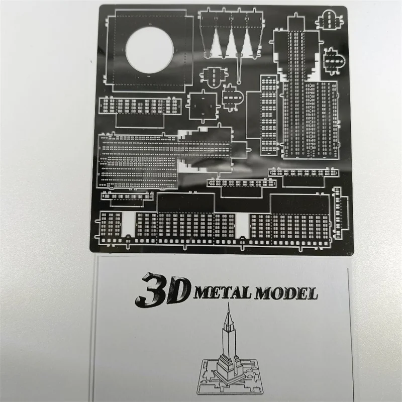 3D металлический самолет знаменитый архитектурный пазззл модели лазерной резки