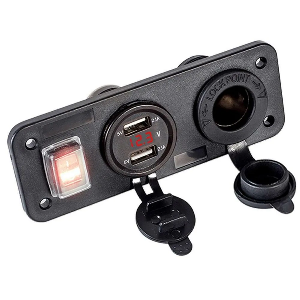 Car marine boat bus Charger Plug Dual USB Adaptor Voltage Lighter Socket Cigarette 4.2AUSB | Автомобили и мотоциклы
