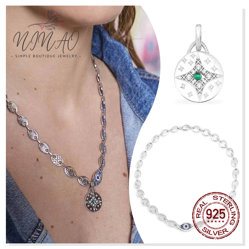 

925 Sterling Silver Zircon Necklace Pin Sun Girls New Holiday Gift Fashion Party Exquisite High Quality Design Sense