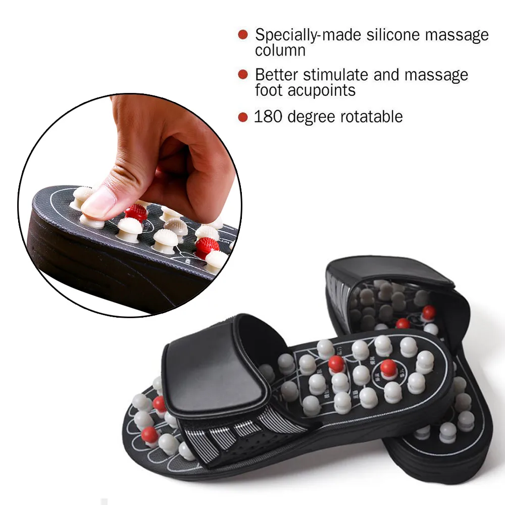 

Reflexology Foot Massager Acupuncture Massage Slippers Shoes Sandals Mat Relief Relieve Plantar Fasciitis Heel Arch Arthritis