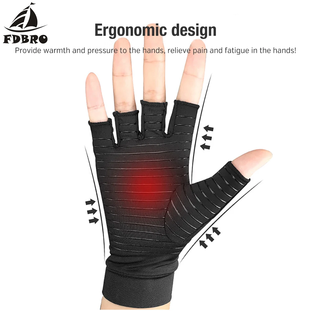 Медные компрессионные перчатки при артрите поддерживающие давление для рук