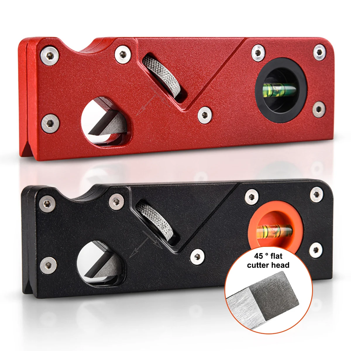 

Chamfer Plane Wood Edge Corner Plane with Bubble Levels Quick Edge Trimming Smoothing Planes Manual Woodworking Flattening Tool