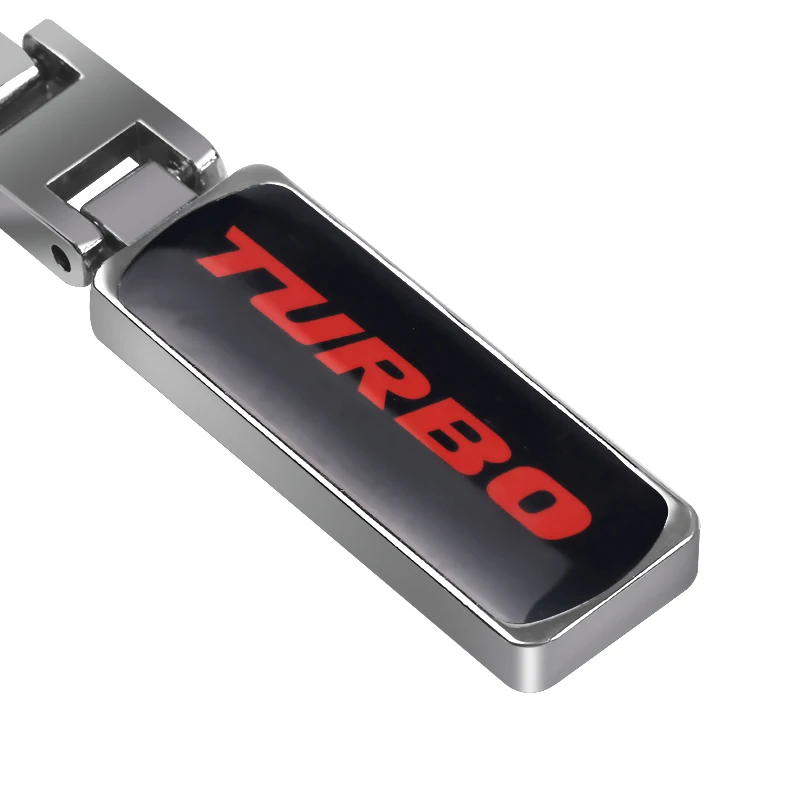 Стайлинг автомобиля 3D TUBRO металлический брелок для ключей Ford Focus 2 3 ST RS Fiesta Mondeo Tuga