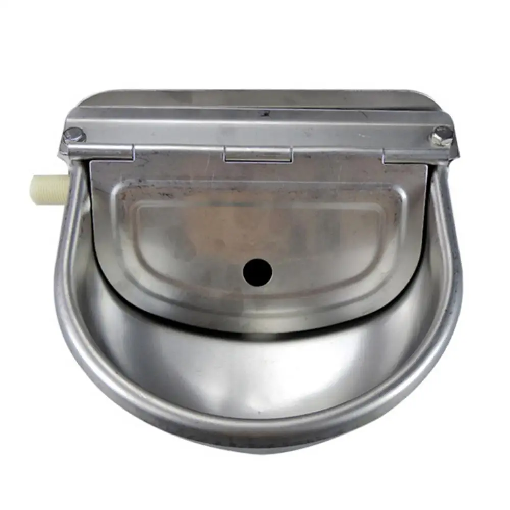 304 Stainless Steel Water Trough Bowl Horses Goats Sheep Pig Float Automatic Waterer Drinking Cattle Accessories | Дом и сад
