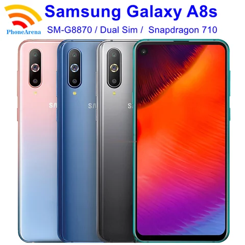 Оригинальный Samsung Galaxy A8s G8870, экран 6,4 дюйма, 2 Sim-карты, 6 ГБ ОЗУ, 128 ГБ памяти, Восьмиядерный процессор, 4G LTE, 24 МП, A9 Pro