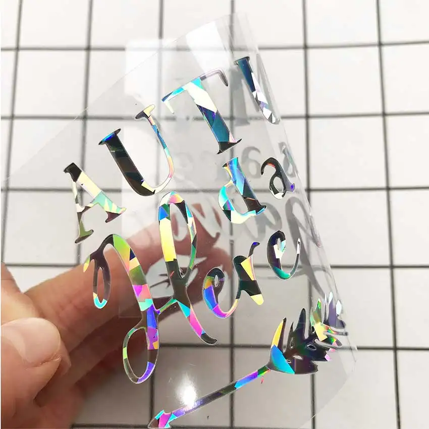 Термотрансферная виниловая голограмма алмазная пленка HTV для самостоятельного