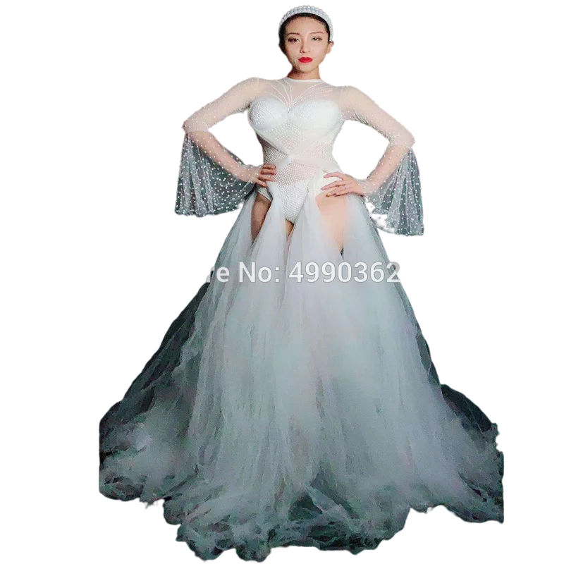 Сетчатый танцевальный костюм стразы сексуальный комбинезон для дня рождения